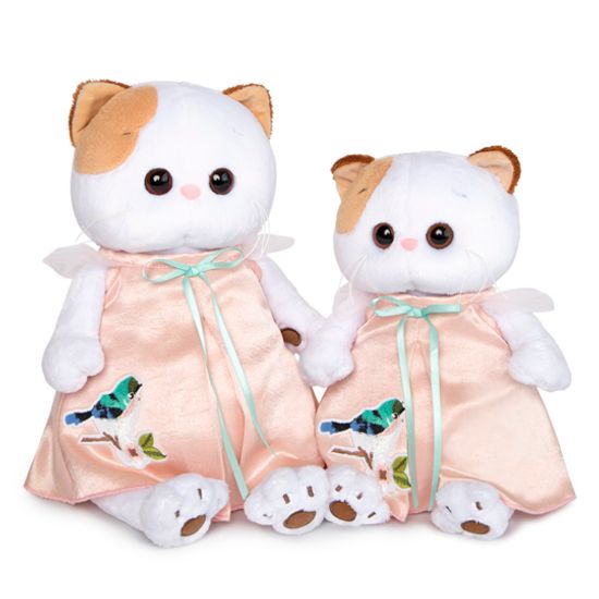 Ли-Ли в нежно-розовом платье с птичкой 27 см