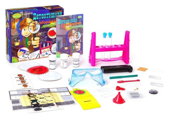 Игровой набор BONDIBON Французские опыты Науки с Буки. Детективная лаборатория ВВ1112