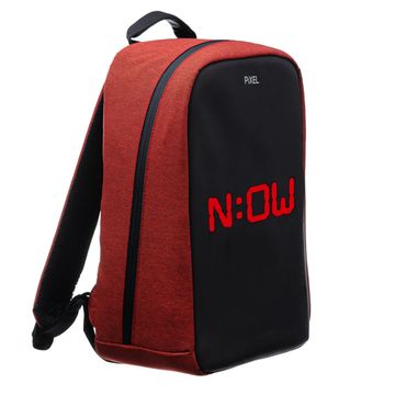 Рюкзак с LED-дисплеем PIXEL PLUS - RED LINE (бордовый)