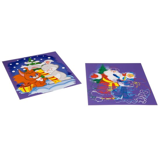 Набор для творчества BONDIBON. Новогодняя цветная гравюра