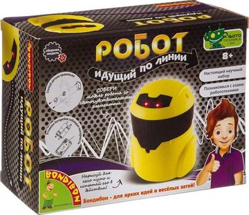 Набор Bondibon Французские опыты Науки с Буки Робот идущий по линии