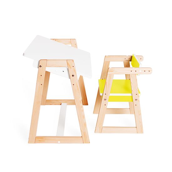 Детская растущая парта и стул Я САМ "Краски" (Солнечный свет)