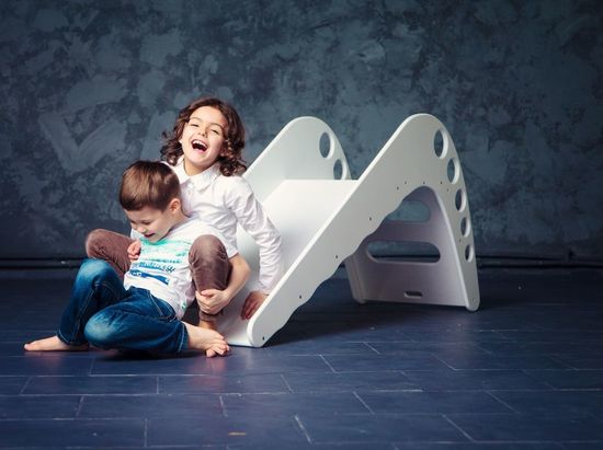 Детская деревянная горка