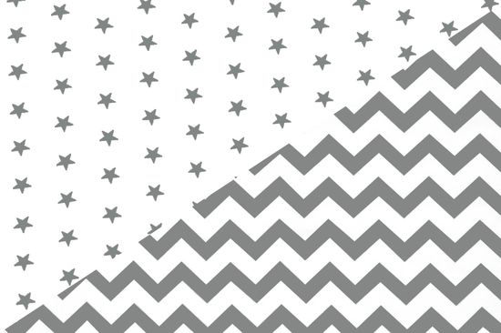 Постельное белье "Звезды графит - зигзаги графит"
