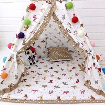 Палатка ВигВам для детей "Веселые Лошадки"