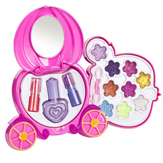 Набор детской декоративная косметики Bondibon Eva Moda, косметичка-карета 2-уровневая