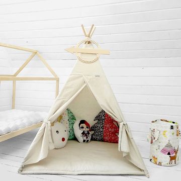 Палатка ВигВам для детей "Бежевый Лён"