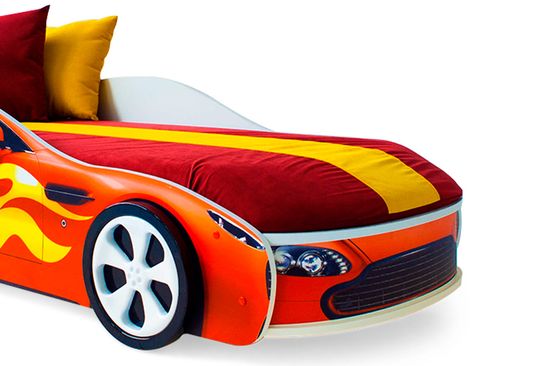 Чехол красный для матраса «Бондмобиль»