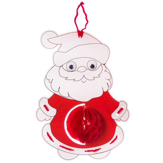 Набор для творчества BONDIBON. Объемная раскраска Дед Мороз.