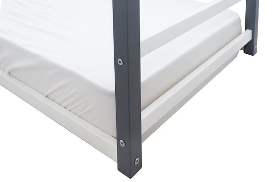 Кровать-домик Монтессори «Svogen» графит-белый