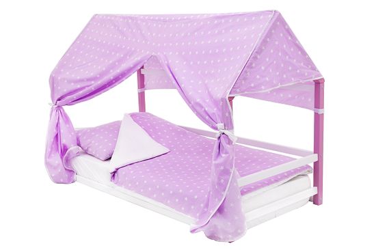 Кровать-домик Монтессори «Svogen» лаванда-белый