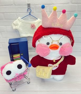 Уточка lalafanfan розовая