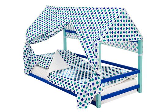 Кровать-домик Монтессори «Svogen» мятно-синий