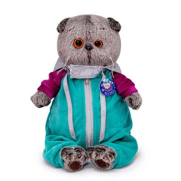 Басик в комбинезоне «Космос» 22 см