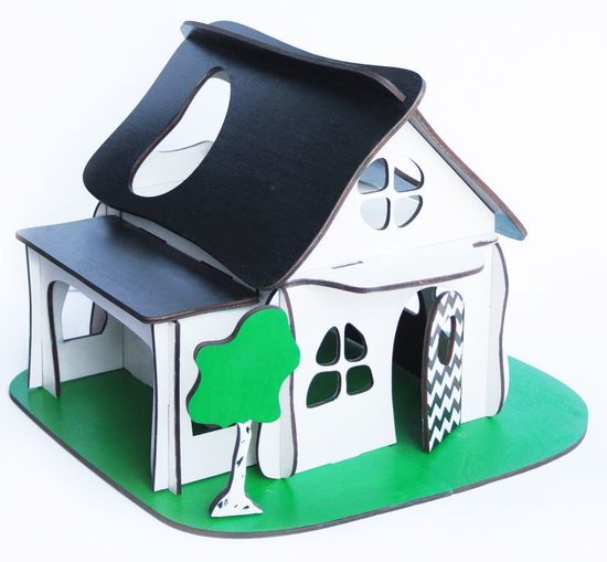 Домик конструктор "Ферма" Черно-Белый