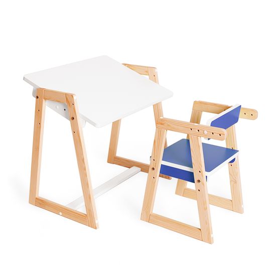 Детская растущая парта и стул Я САМ "Краски" (Синий)