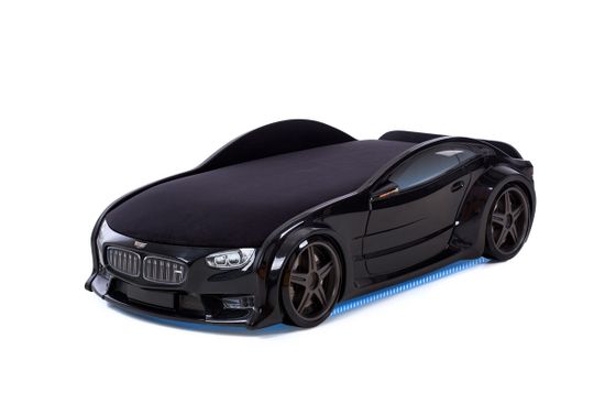 Кровать-машина объемная NEO "БМВ" чёрный