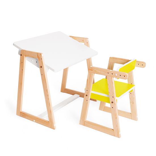 Детская растущая парта и стул Я САМ "Краски" (Солнечный свет)