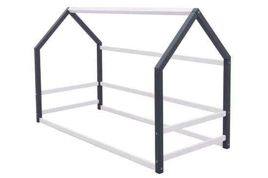 Кровать-домик Монтессори «Svogen» графит-белый