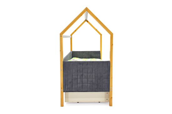 Кровать-домик мягкий «Svogen дерево-графит»