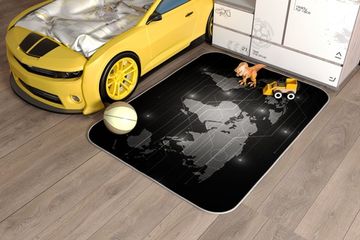 Плюшевый коврик Digital Map 120х160 см