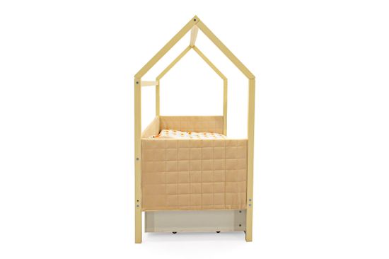 Кровать-домик мягкий «Svogen бежевый»