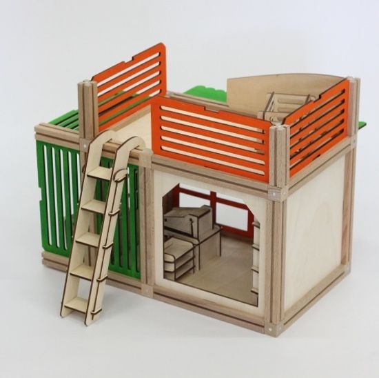 Woodjo Supermarket 57 деталей