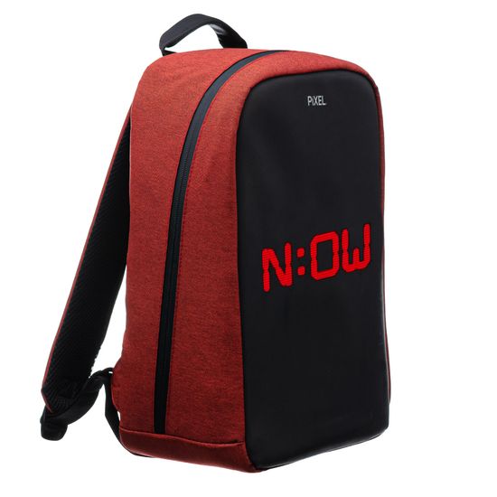 Рюкзак с LED-дисплеем PIXEL PLUS - RED LINE (бордовый)