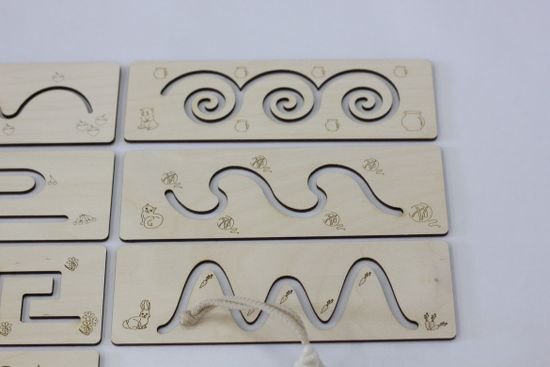 Трафареты "Помоги Зверушке" 9 трафаретов