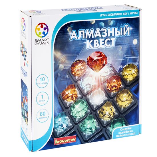 Логическая настольная игра АЛМАЗНЫЙ КВЕСТ - Smart Games Bondibon