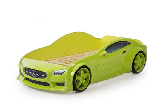 Кровать-машинка объемная EVO "Мерседес" зелёный