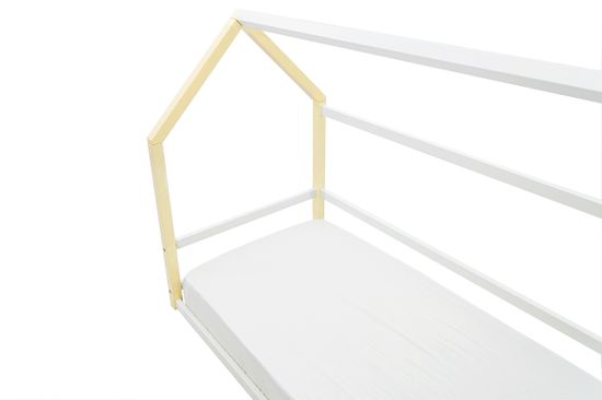 Кровать-домик Монтессори «Svogen» бежево-белый