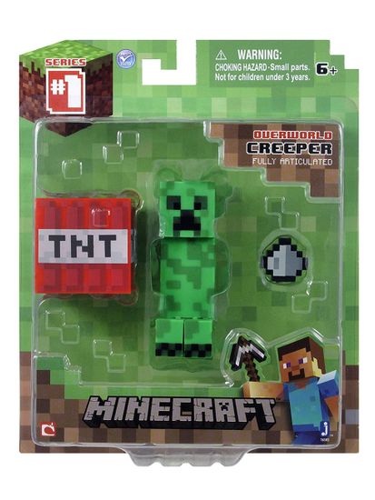 Фигурка Minecraft Creeper Крипер с аксессуарами пластик 8см