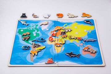 Карта – липучка Хищные животные