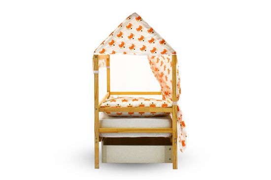 Крыша текстильная для кровати-домика Svogen "лисички"