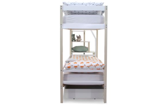 Двухъярусная кровать «Svogen» бежево-белый