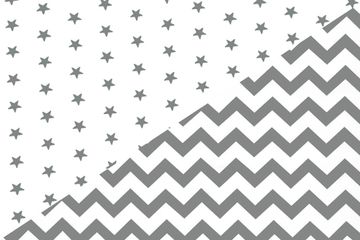 Постельное белье "Звезды графит - зигзаги графит"