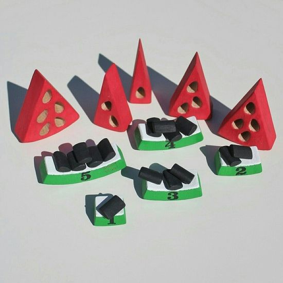 Пазл Арбуз счет до 5