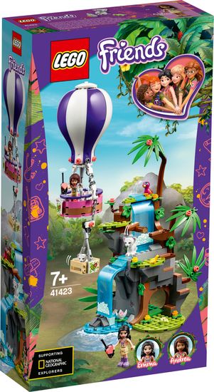 Конструктор LEGO Friends 41423 джунгли спасение тигра на воздушном шаре
