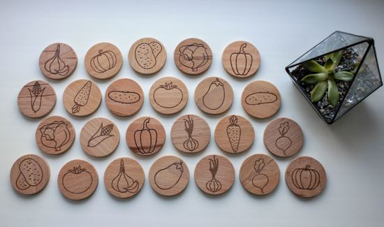 Игра найди пару Овощи