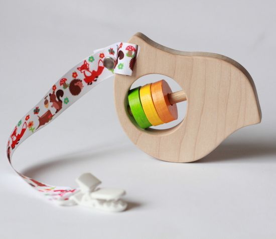 Прорезыватель погремушка Птичка