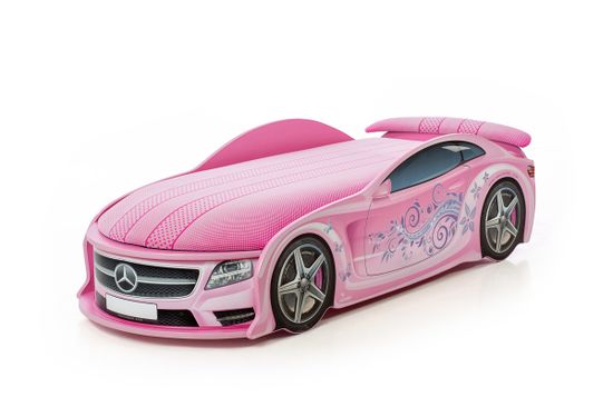 Кровать-машина UNO "Мерседес-М" розовая