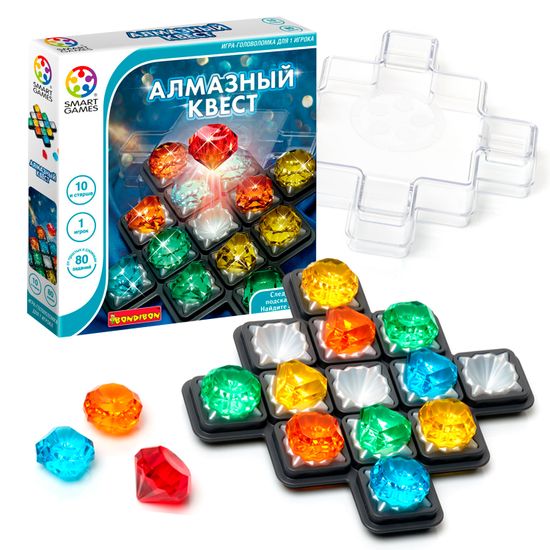 Логическая настольная игра АЛМАЗНЫЙ КВЕСТ - Smart Games Bondibon