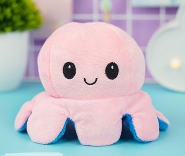 Мягкая игрушка-трансформер "Осьминожек" розовый-синий, 20 см