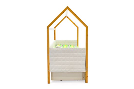 Кровать-домик мягкий «Svogen дерево-белый»