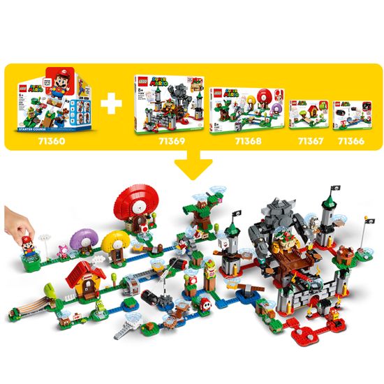 Конструктор LEGO Super Mario 71365 Дополнительный набор Мощная атака Растения-пираньи