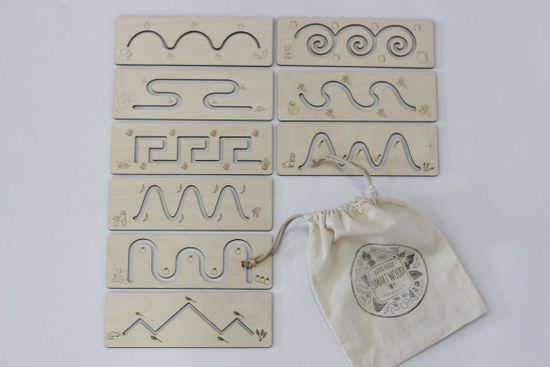 Трафареты "Помоги Зверушке" 9 трафаретов