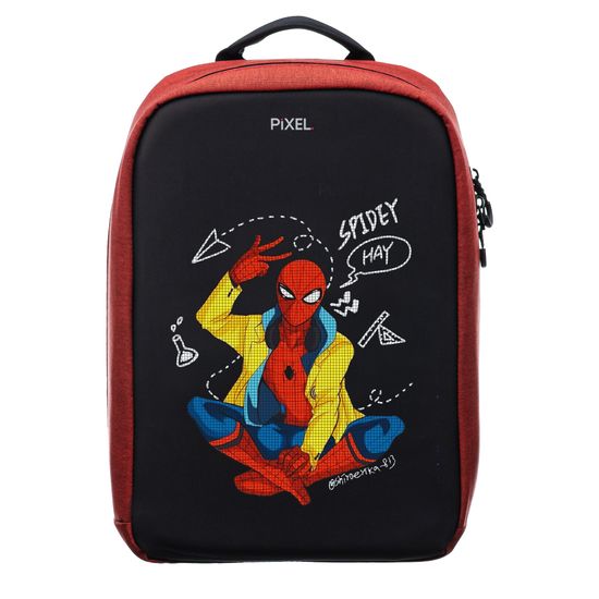 Рюкзак с LED-дисплеем PIXEL MAX - RED LINE (бордовый)