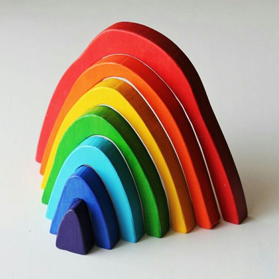 Стекер-пирамидка Радуга