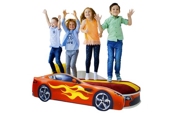 Кровать-машина «Бондмобиль красный»